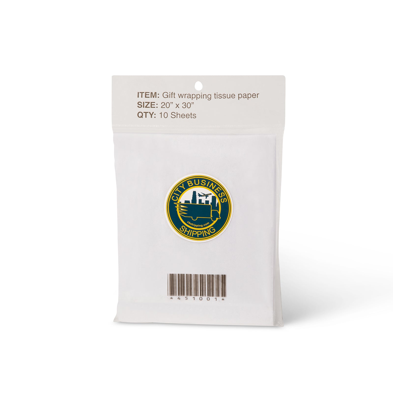 pure white tissue paper - packing supplies - gift wrapping - city business shipping