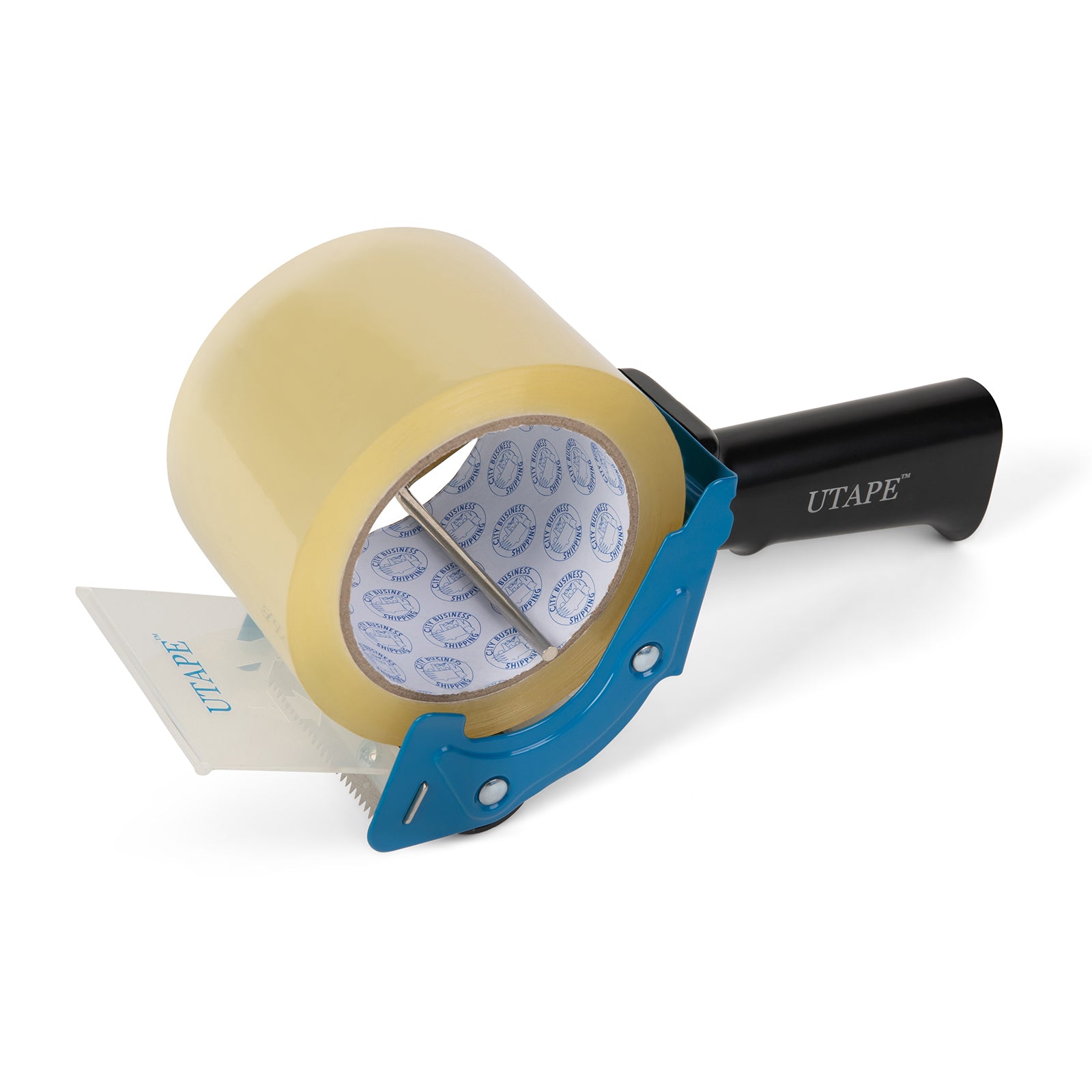 3 inch heavy duty tape dispenser - tape gun- blue - city business shipping