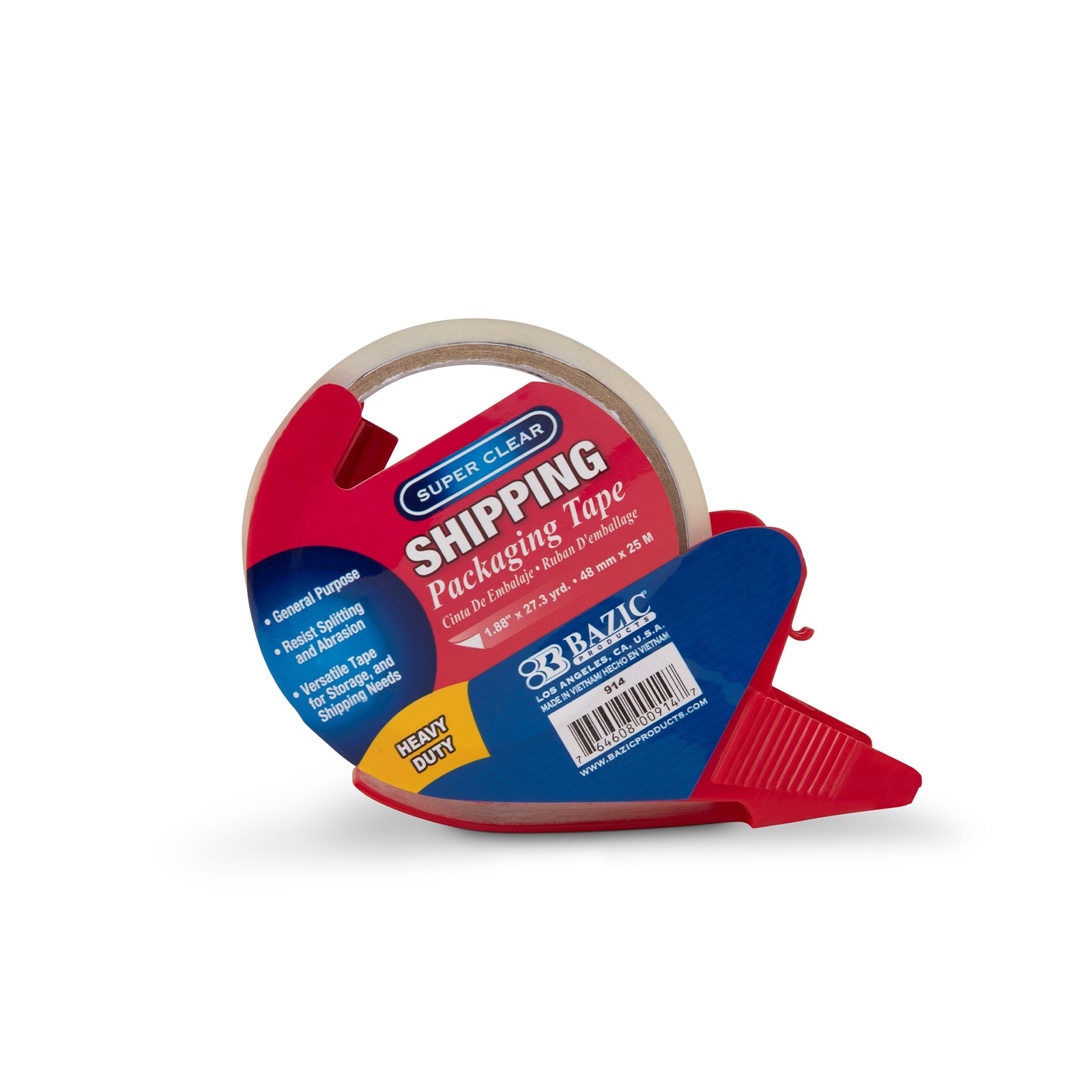 Packing Tape w/Dispenser 1.88" x 60' - shipping supplies - city business shipping