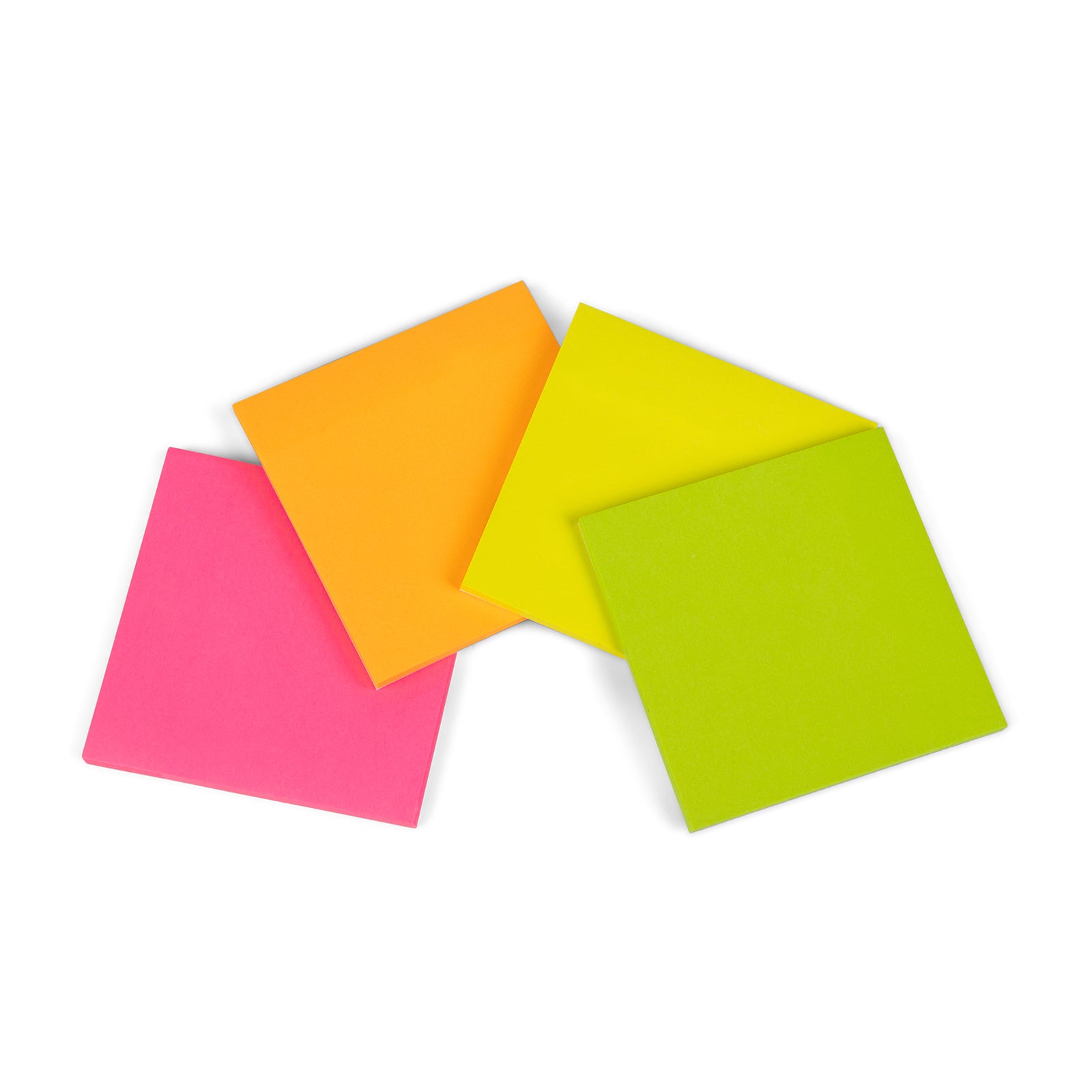 post it notes, sticky notes, neon colored post its - 4 pack- office supplies- city business shipping
