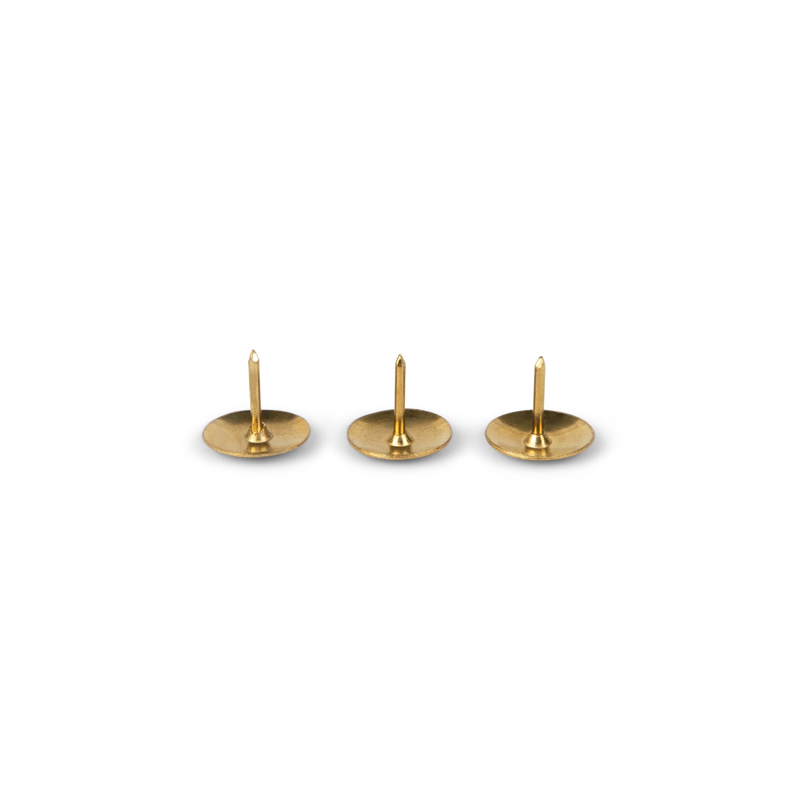 3 brass thumb tack push pins- city business shipping