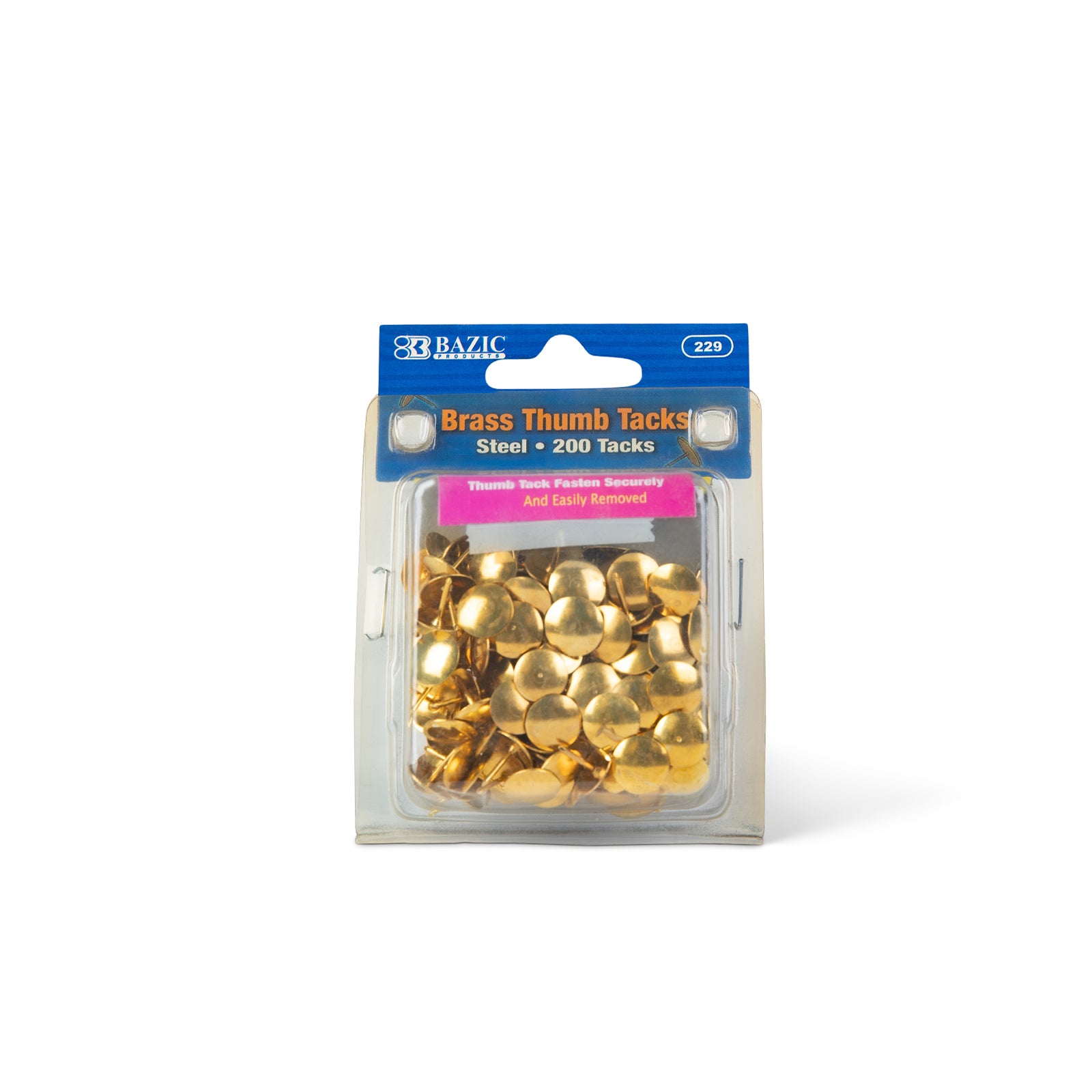 Pack of brass thumb tack push pins- city business shipping